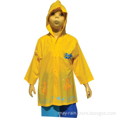 raincoat wih hood and printing